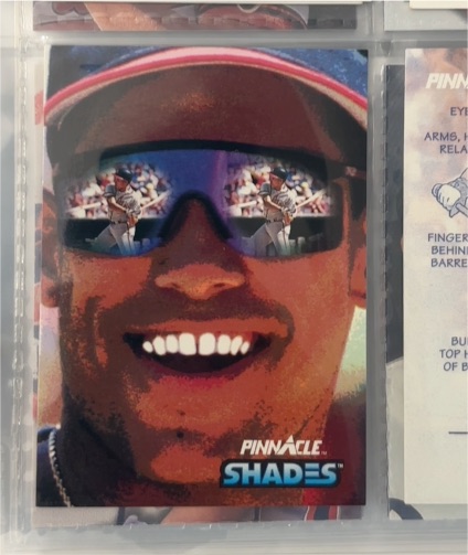 1992 Pinnacle #604 David Justice Shades — front