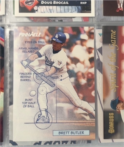 1992 Pinnacle #619 Brett Butler — front