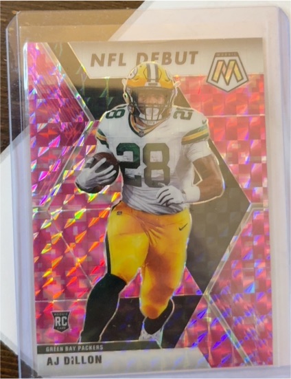 2020 Panini Mosaic NFL Debut #279 AJ Dillon — front
