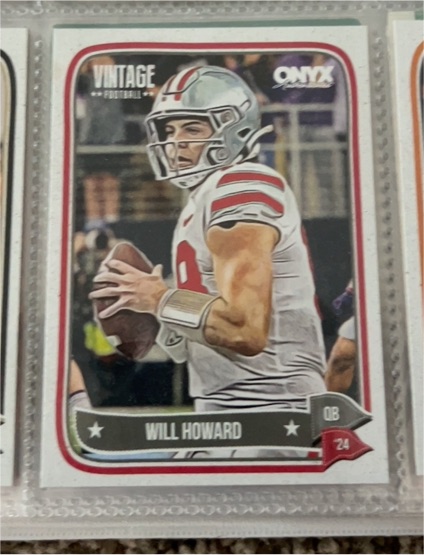 2024 Onyx Vintage Football #24 Will Howard — front