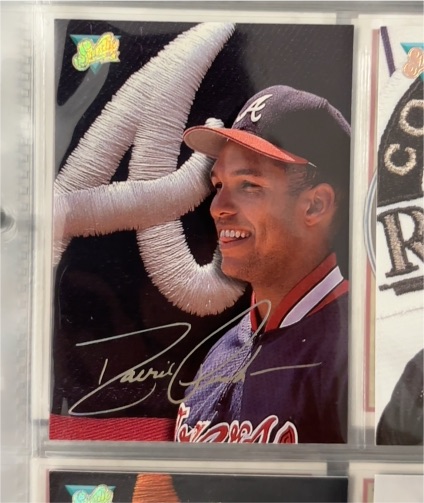 1993 Leaf Studio #173 David Justice — front