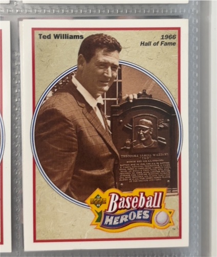 1992 Upper Deck #35 Baseball Heroes Ted Williams — front