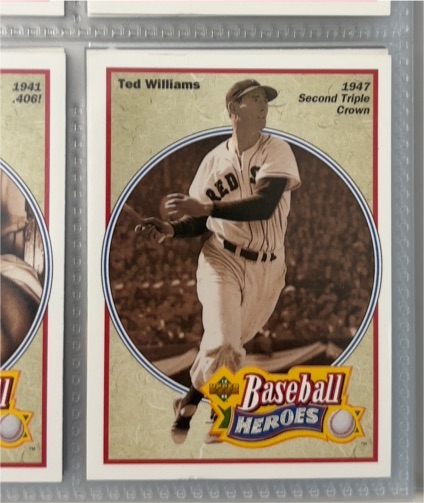 1991 Upper Deck Baseball Heroes #32 Ted Williams — front