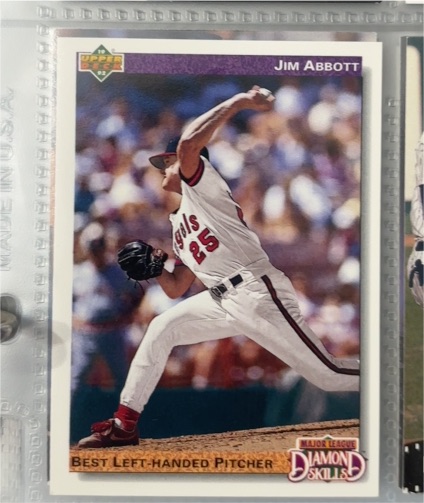 1992 Upper Deck #642 Jim Abbott — front