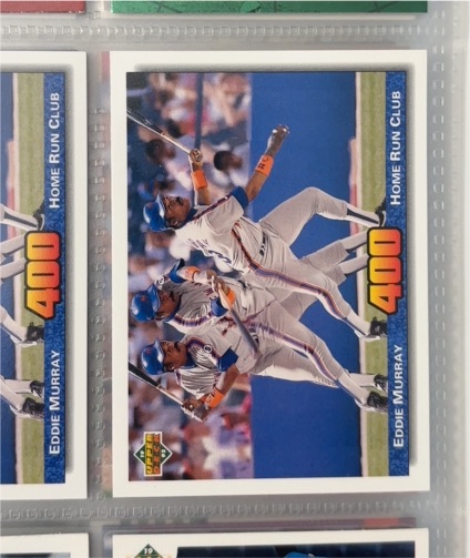 1992 Upper Deck #728 Eddie Murray 400 Home Run Club — front