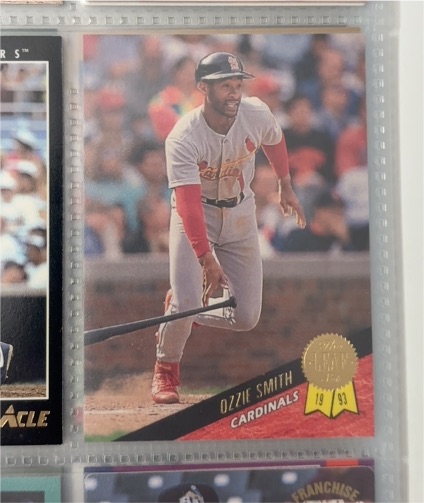 1993 Leaf #19 Ozzie Smith — front