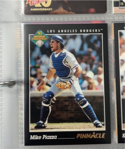 1993 Pinnacle #252 Mike Piazza Rookie Prospect — front