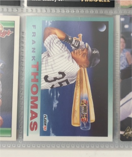 1992 Fleer #712 Frank Thomas — front