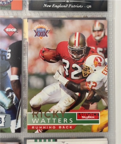 1995 SkyBox Impact #134 Ricky Watters — front