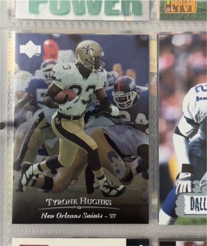 1995 Upper Deck # Tyrone Hughes — front