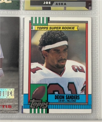 1990 Topps #469 Deion Sanders — front