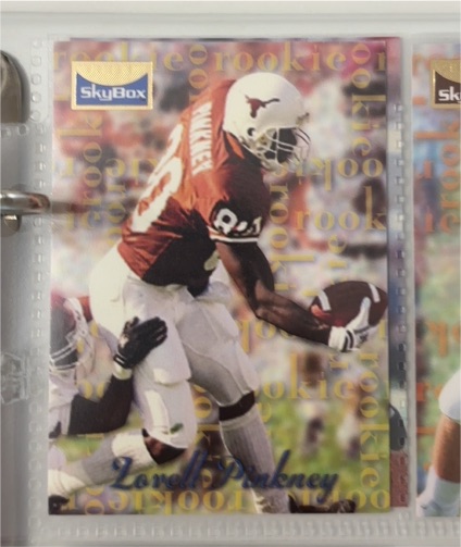 1995 SkyBox Premium #196 Lovell Pinkney Rookie Card — front