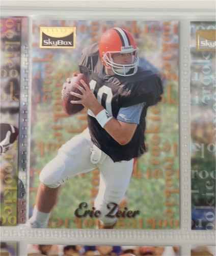 1995 SkyBox Premium #197 Eric Zeier Rookie — front