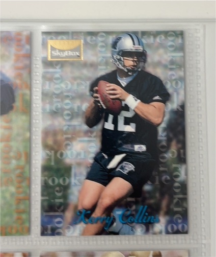 1995 SkyBox Premium #163 Kerry Collins Rookie — front