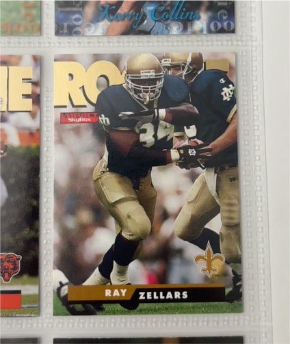 1995 SkyBox Impact #192 Ray Zellars — front