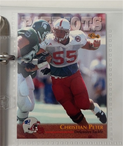 1996 Classic NFL Rookies #33 Christian Peter — front