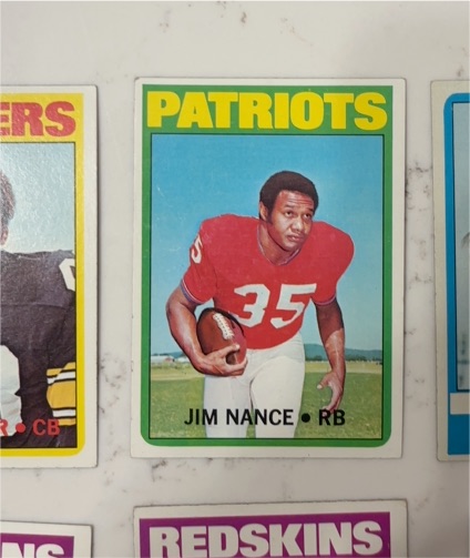 1972 Topps Football #183 Jim Nance — front