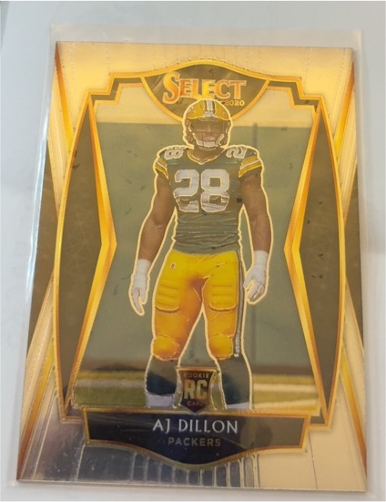 2020 Panini Select Premier Level #165 AJ Dillon — front