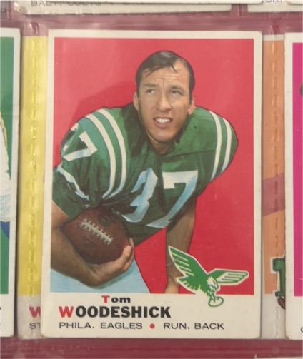 1969 Topps Football #198 Tom Woodeshick — front
