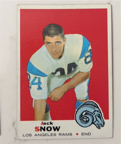 1969 Topps #256 Jack Snow — front
