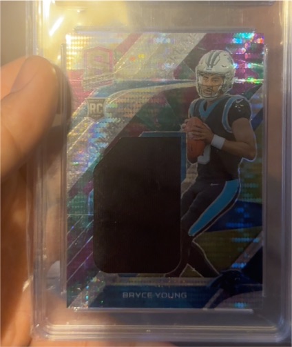 2021 Panini Select Club Level Silver Prizm Die-Cut Bryce Young Rookie — front