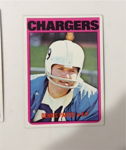 1972 Topps #163 Dennis Partee — front