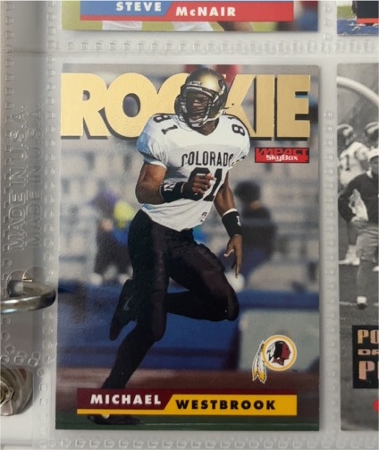 1995 SkyBox Impact #172 Michael Westbrook — front