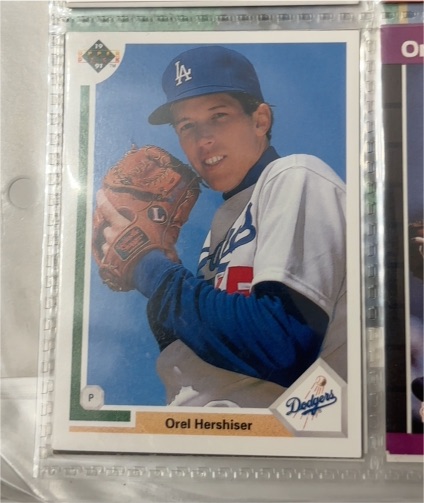 1991 Upper Deck #524 Orel Hershiser — front