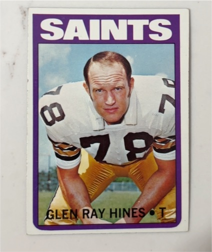 1972 Topps #242 Glen Ray Hines — front