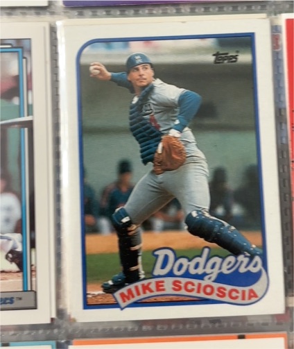 1989 Topps #755 Mike Scioscia — front