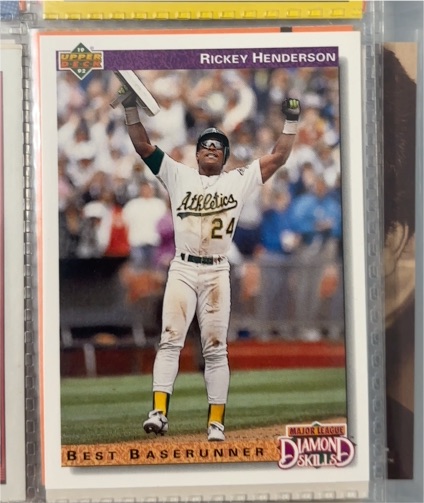 1992 Upper Deck #648 Rickey Henderson — front