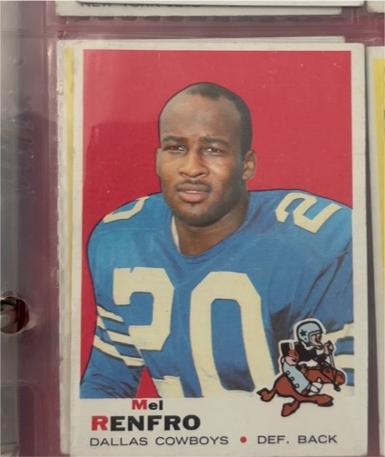 1969 Topps #254 Mel Renfro — front