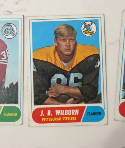 1968 Topps Football #59 J. R. Wilburn — front