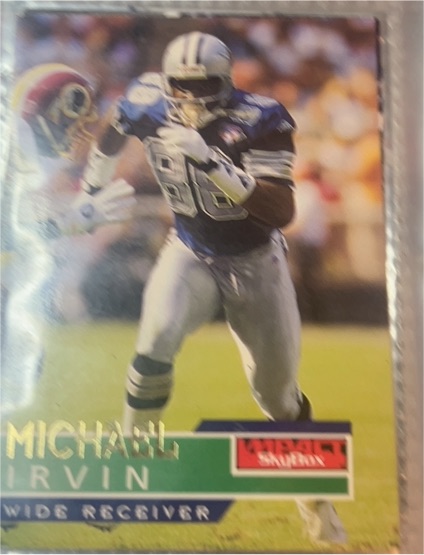 1995 SkyBox Impact #37 Michael Irvin — front