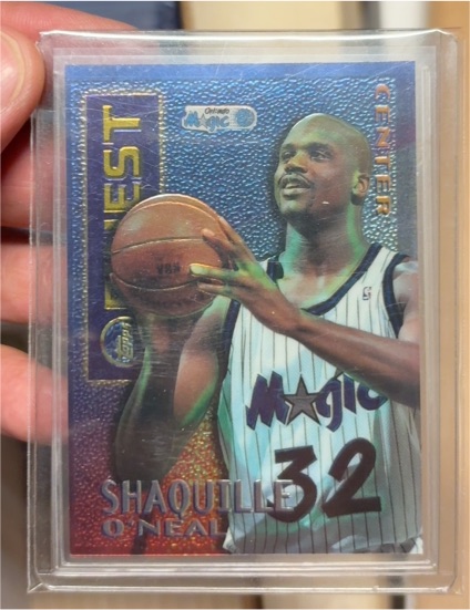 1995 Topps Finest #M22 Shaquille O'Neal — front