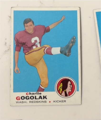 1969 Topps #205 Charlie Gogolak — front