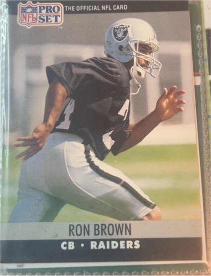 1990 Pro Set #541 Ron Brown — front