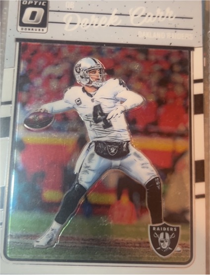 2016 Donruss Optic #74 Derek Carr — front