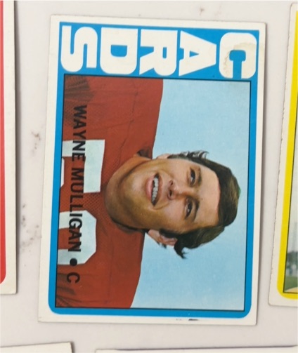 1972 Topps Football #236 Wayne Mulligan — front