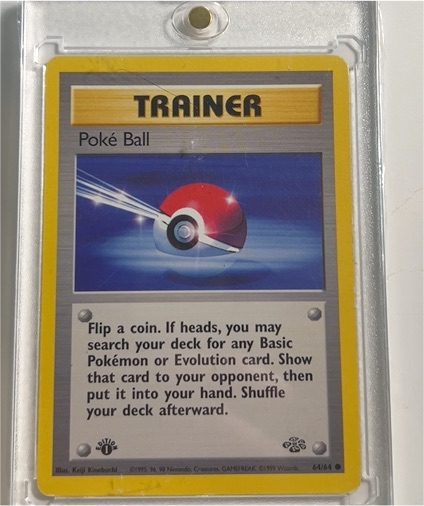 1999 Pokémon Jungle #64 Poke Ball — front