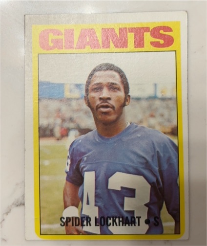 1972 Topps Football #233 Spider Lockhart — front