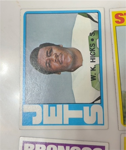 1972 Topps #246 W. K. Hicks — front