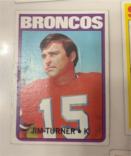 1972 Topps Football #226 Jim Turner — front