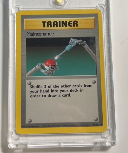 1999 Pokémon Base Set #83 Maintenance — front