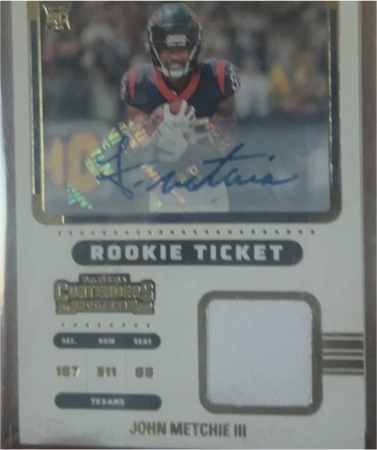 2022 Panini Contenders Rookie Ticket #187 John Metchie III — front