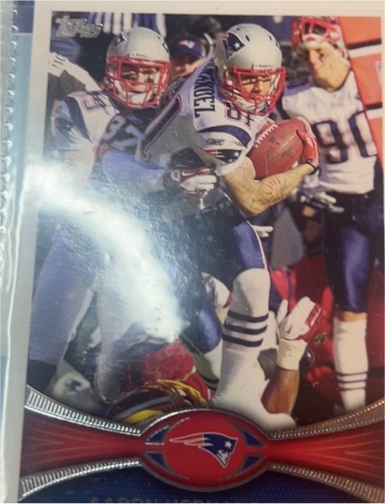 2012 Topps Chrome #112 Aaron Hernandez — front