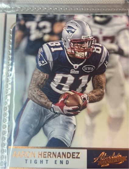 2012 Panini Absolute #37 Aaron Hernandez — front