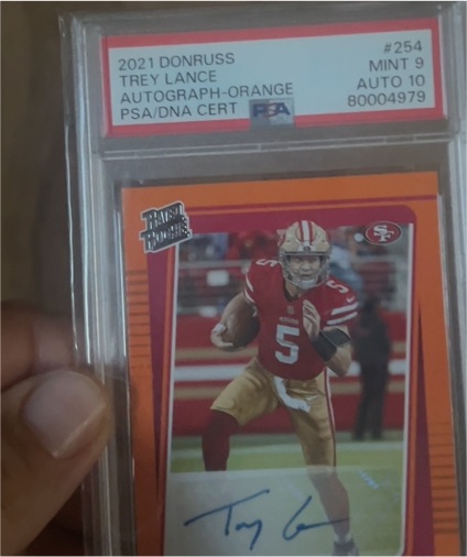 2021 Donruss #254 Trey Lance — front
