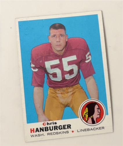 1969 Topps #248 Chris Hanburger — front