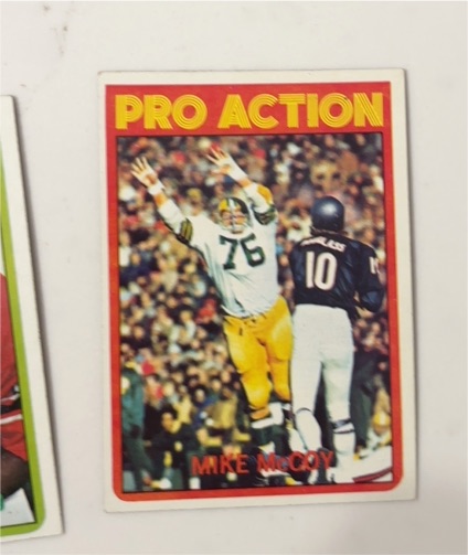 1972 Topps #260 Mike McCoy Pro Action — front